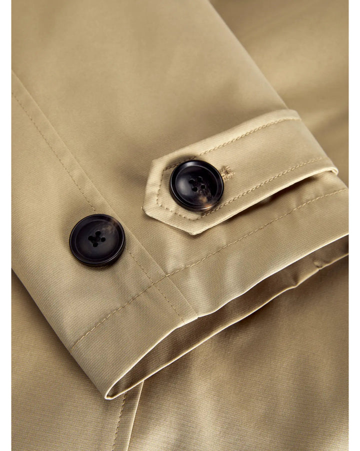 CARLIE kort trenchcoat, beige