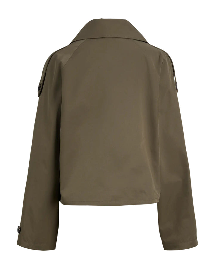 CARLIE kort trenchcoat, kaki