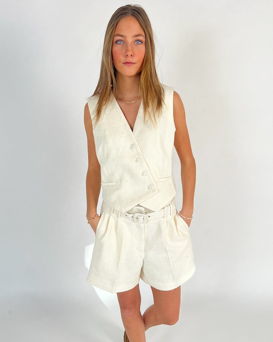 COVE vest, hvid