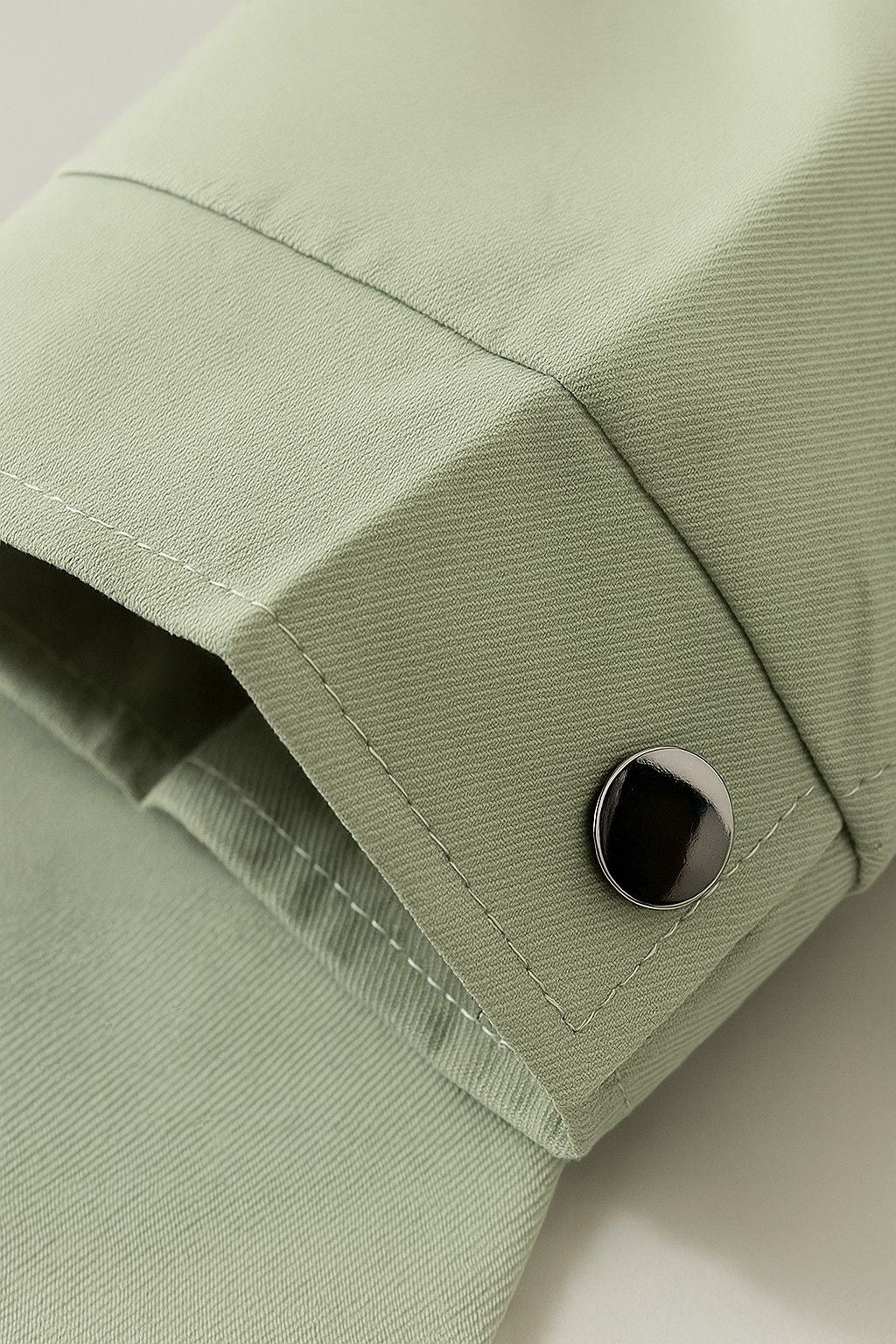 Letvægts Twill Jakke til Mænd – Ærtegrøn – Regular Fit