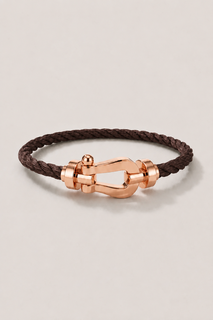 Bracciale Aurelio Mørkebrun / Roséguld