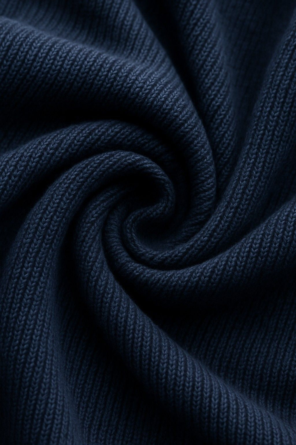 Herre Half-Zip Striktrøje med Ståkrave – Kongeblå