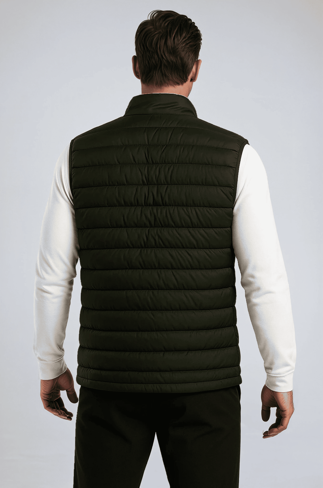 Premium Herre Mørk armygrøn Puffervest