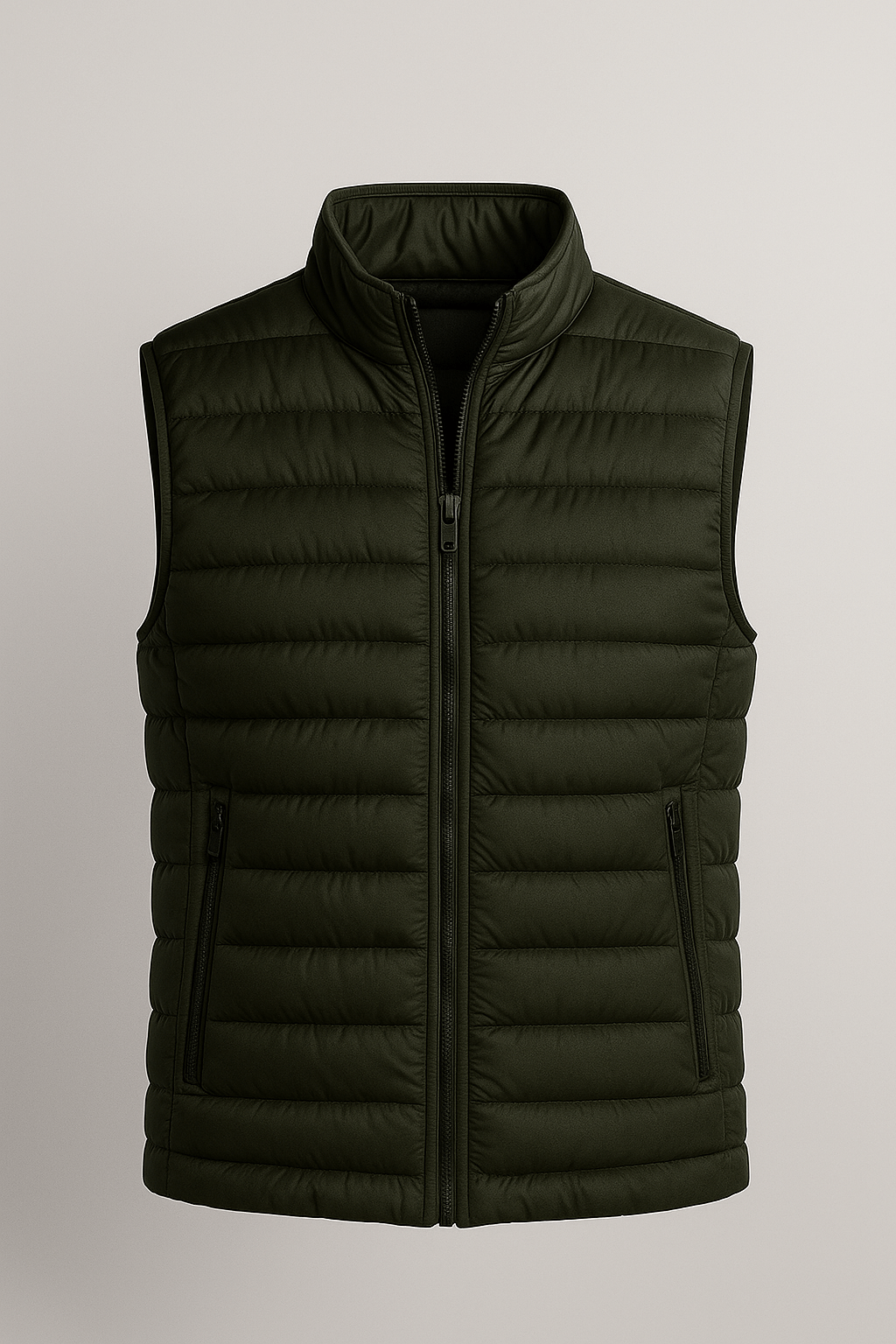 Premium Herre Mørk armygrøn Puffervest