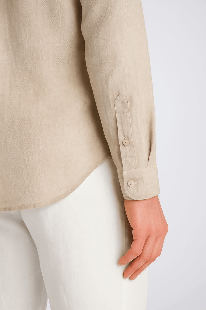 Monaco Linskjorte – Sand