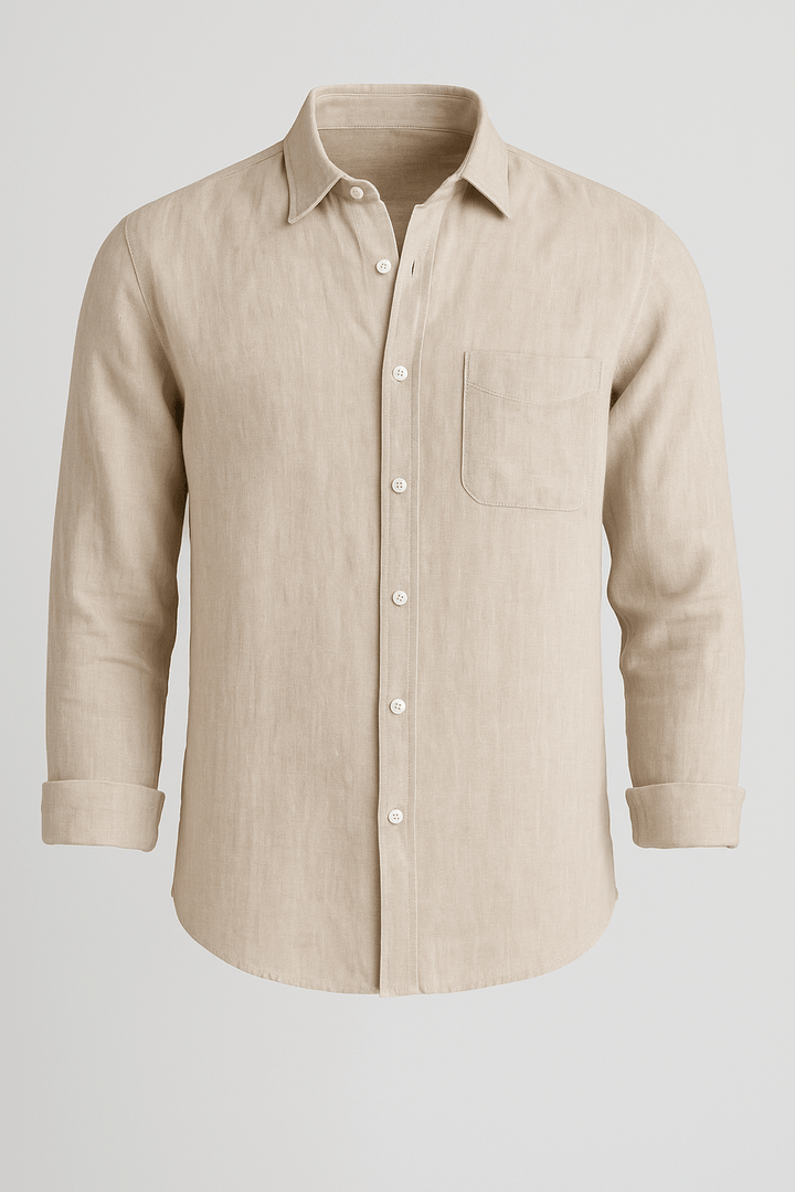 Monaco Linskjorte – Sand