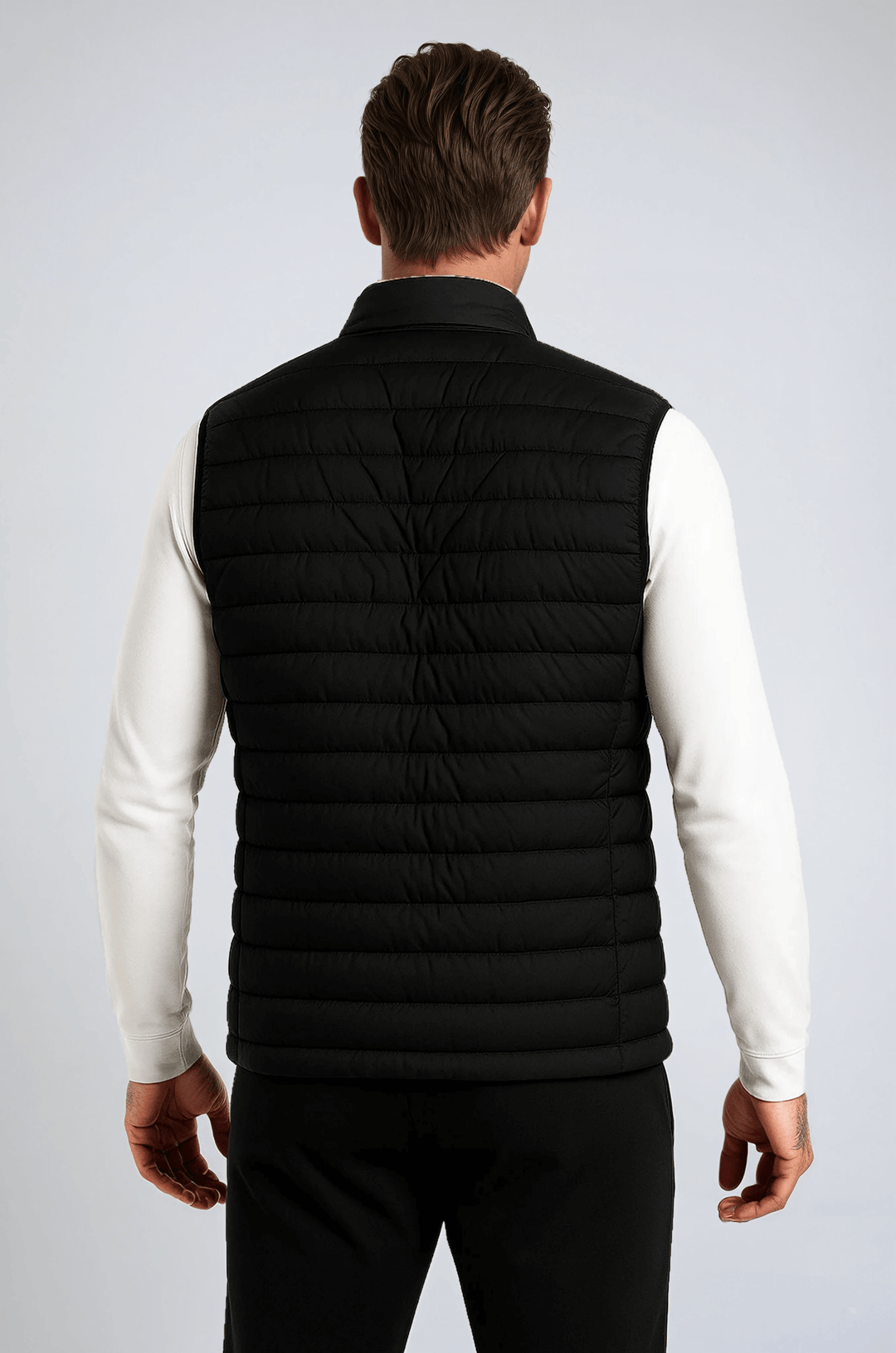 Premium Herre Sort Atlas Puffervest