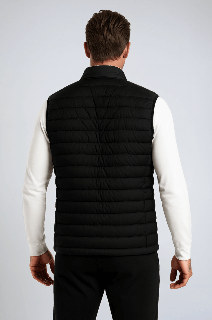 Premium Herre Sort Atlas Puffervest