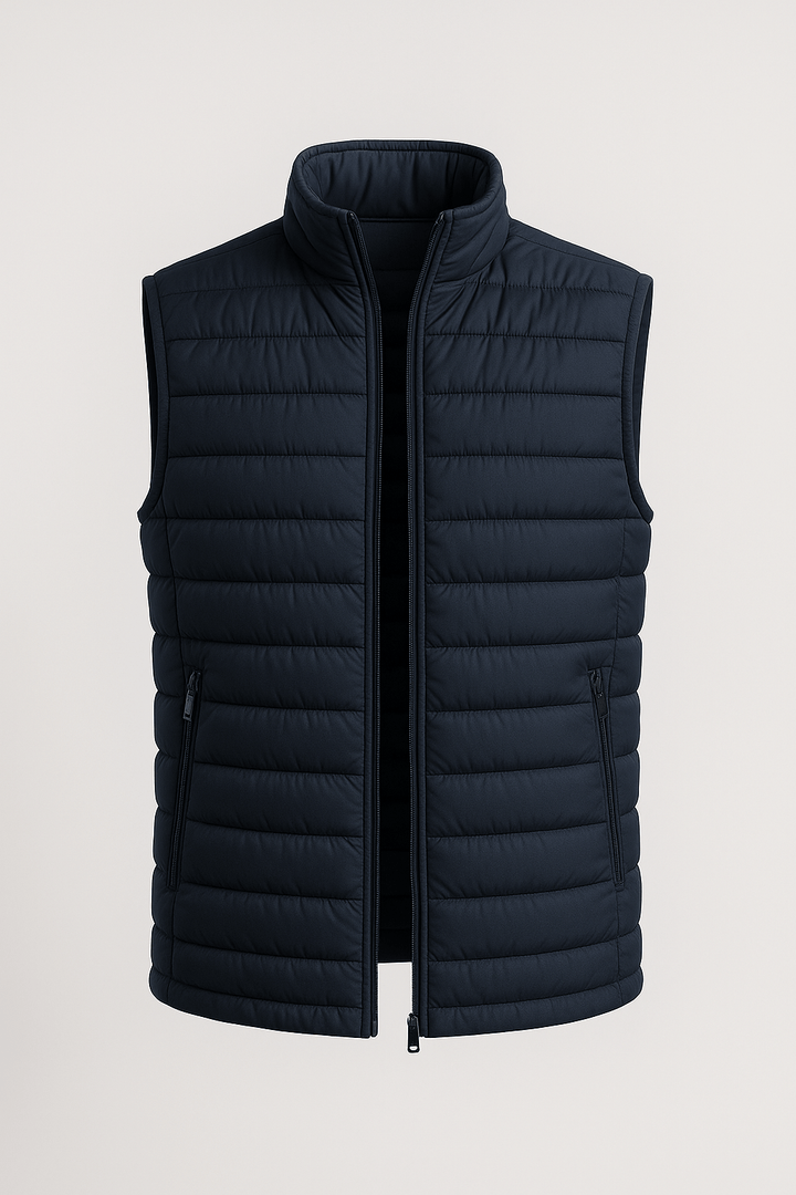 Premium Herre Marineblå Puffervest