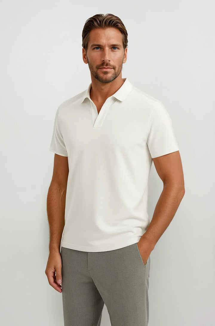 Polo Shirt Mænd i Teknisk Stof Slank Fit