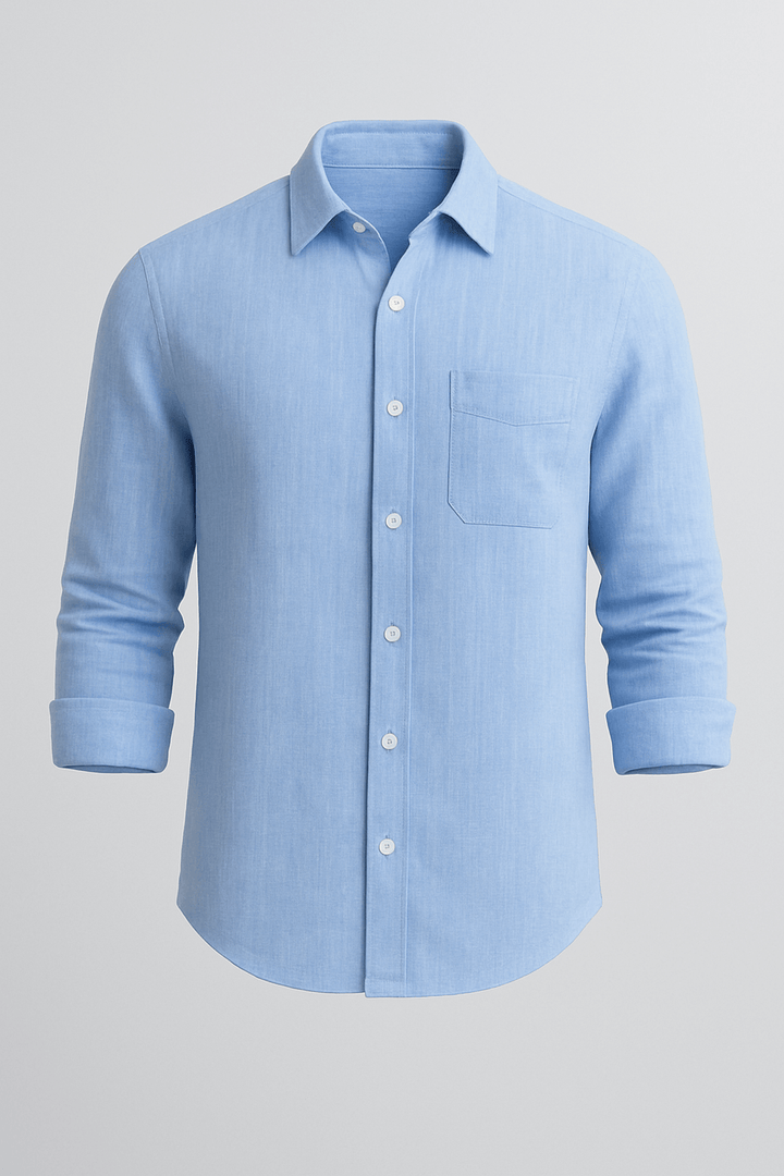 Monaco Linskjorte – Lyseblå
