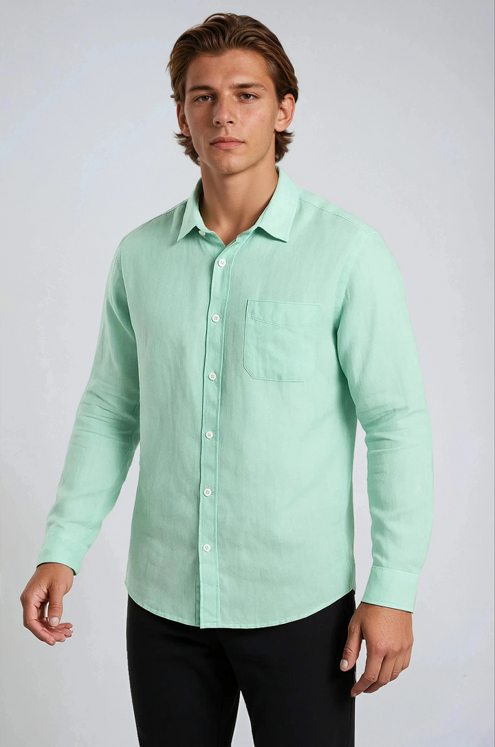 Monaco Linskjorte – Mintgrøn