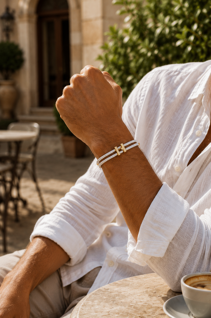 Bracciale Aurea Hvid/Guld