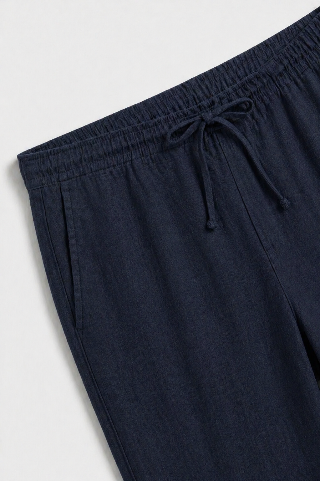 Bayside Bukser i Navy Linned