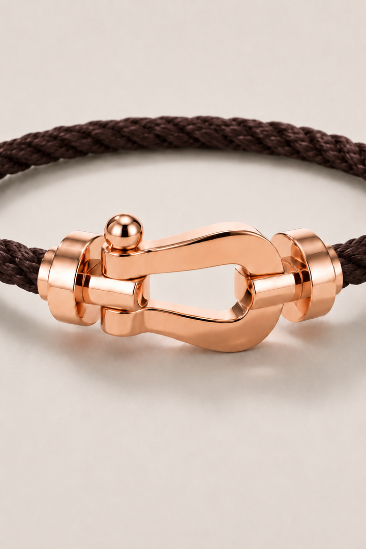 Bracciale Aurelio Mørkebrun / Roséguld