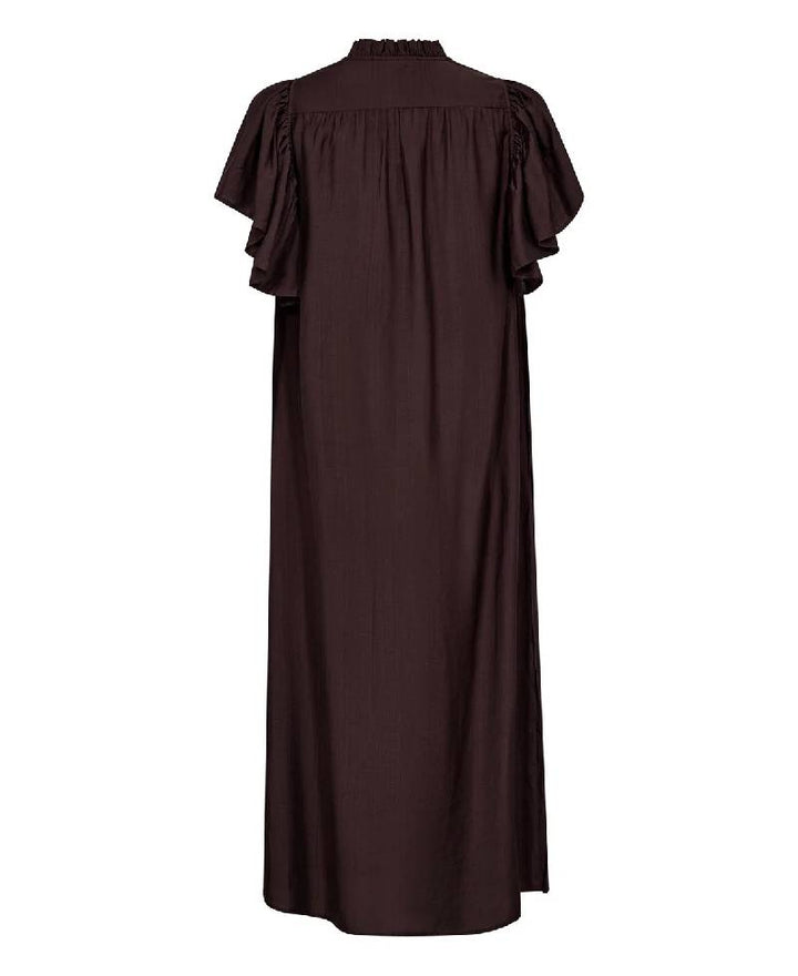 Co' Couture HeraCC SS Frill Dress - Mocca