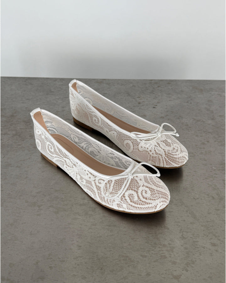 DALLAS blonde ballerinaer, hvid