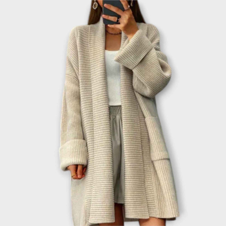 Eufimia - Lang Strikket Cardigan