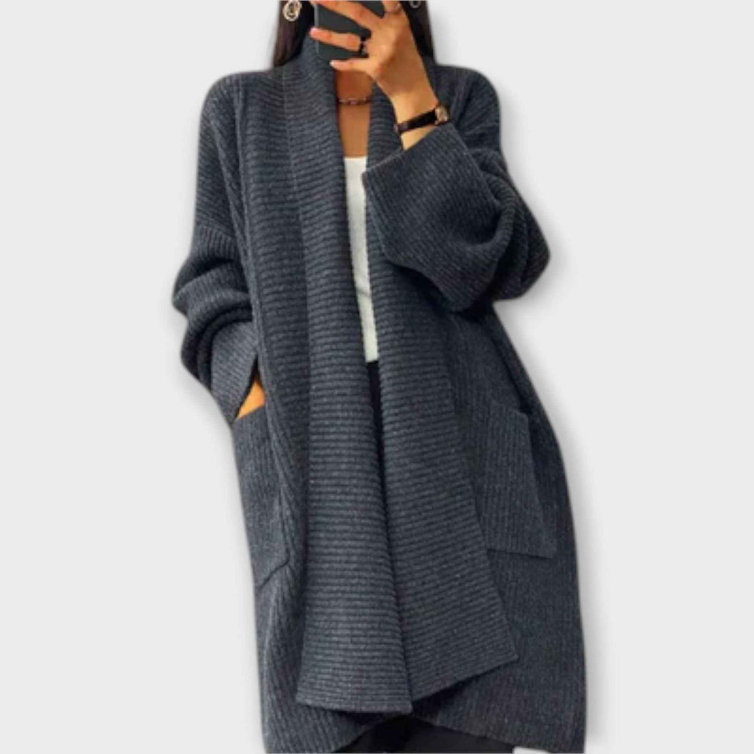 Eufimia - Lang Strikket Cardigan