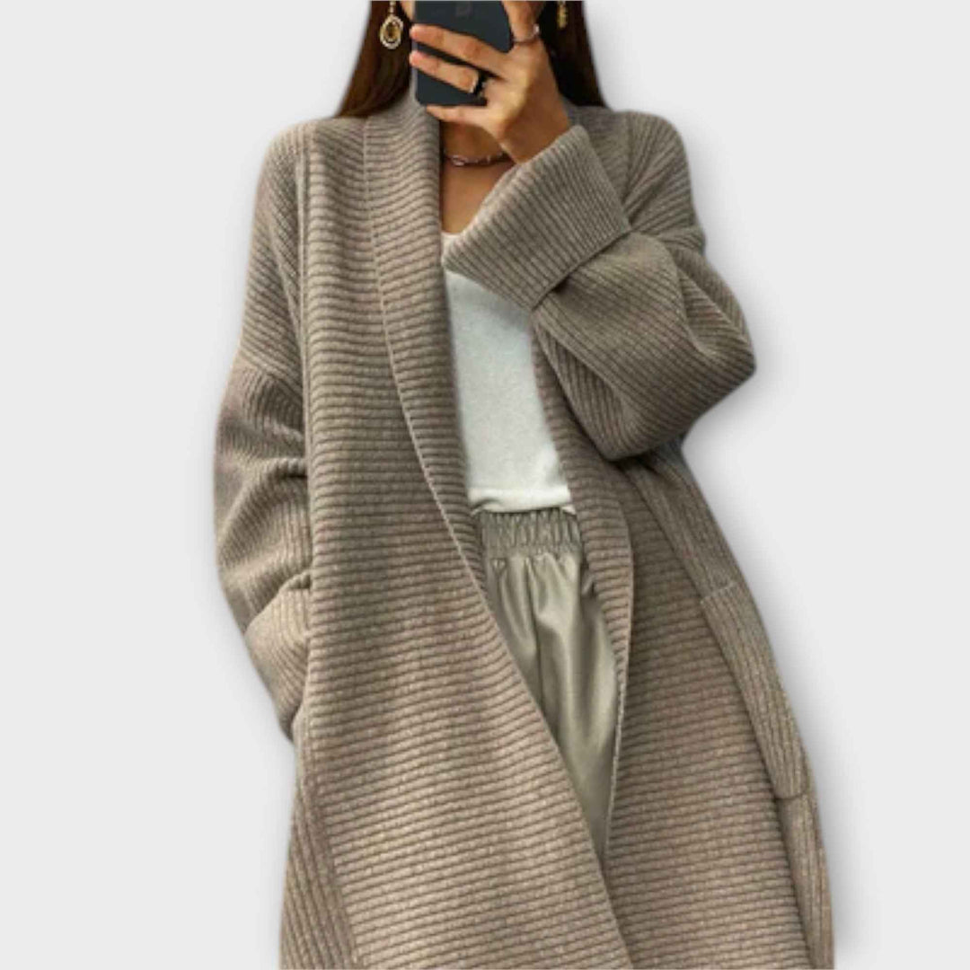 Eufimia - Lang Strikket Cardigan