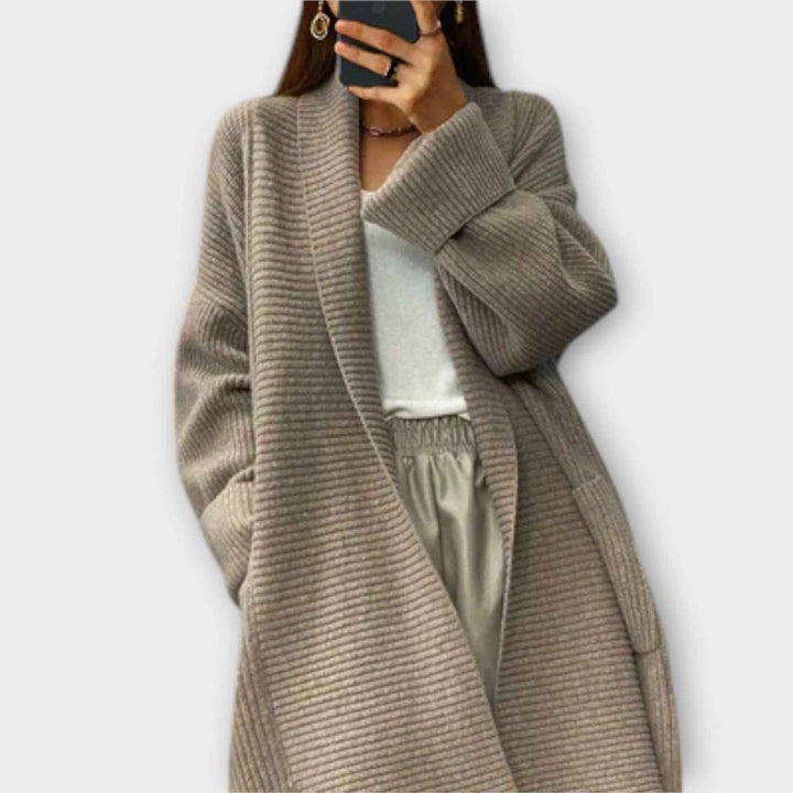 Eufimia - Lang Strikket Cardigan