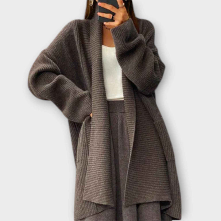 Eufimia - Lang Strikket Cardigan