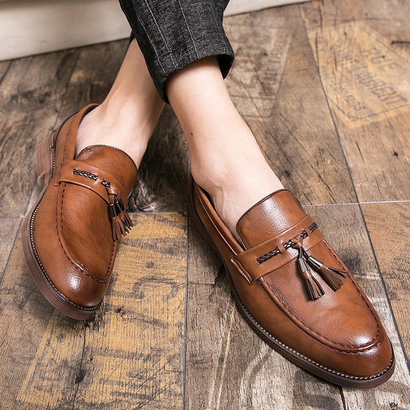 Læder Tassel Loafers