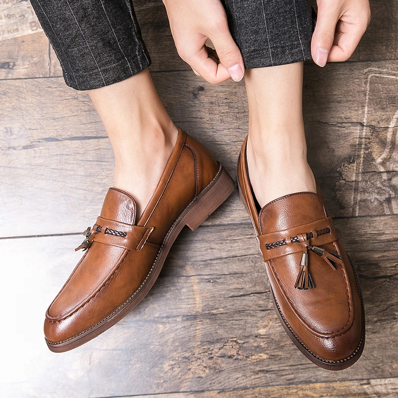 Læder Tassel Loafers