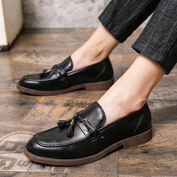 Læder Tassel Loafers