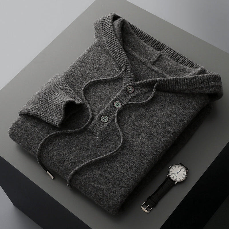 Elegant Merino Uld Hoodie