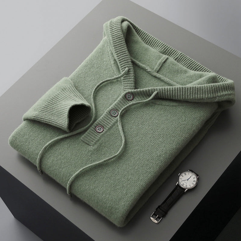 Elegant Merino Uld Hoodie