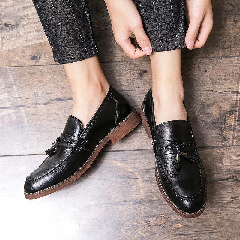 Læder Tassel Loafers