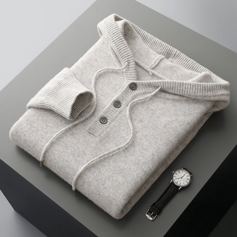 Elegant Merino Uld Hoodie