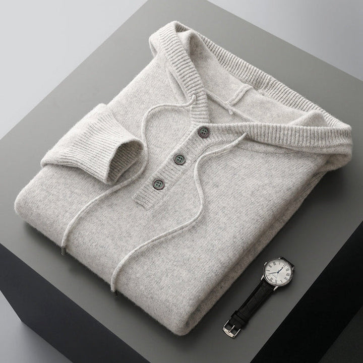 Elegant Merino Uld Hoodie