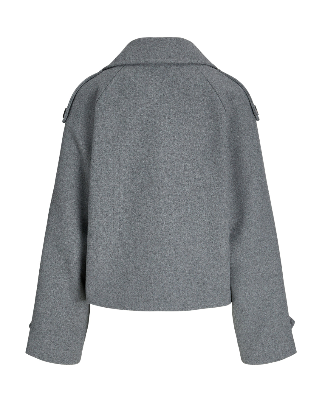 CARLIE kort trenchcoat, grå