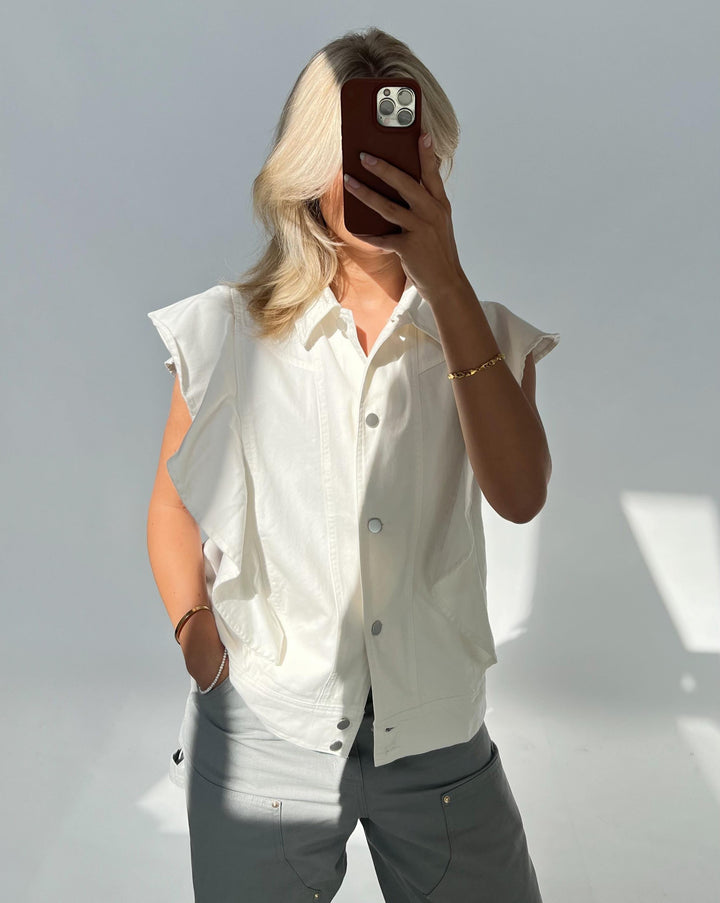 ELSE vest, hvid
