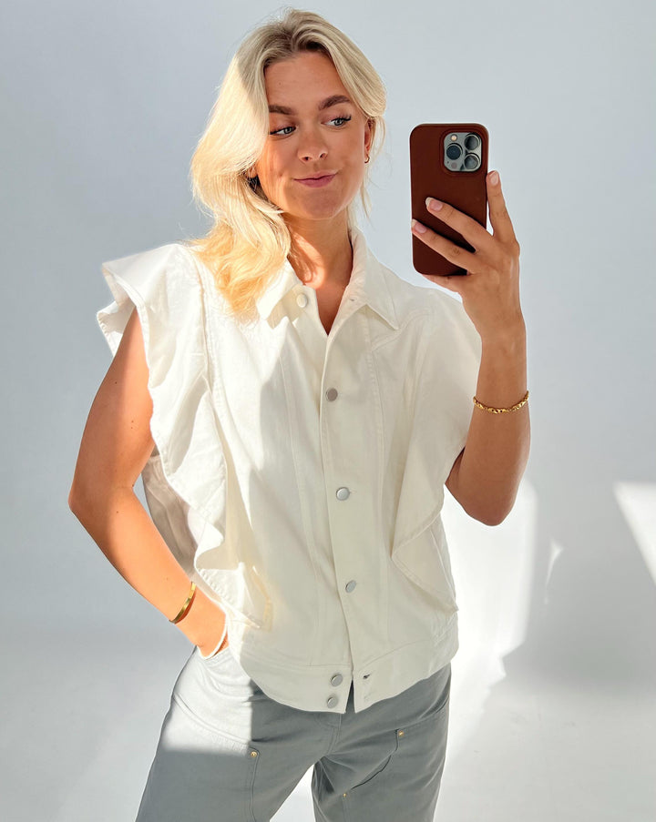 ELSE vest, hvid