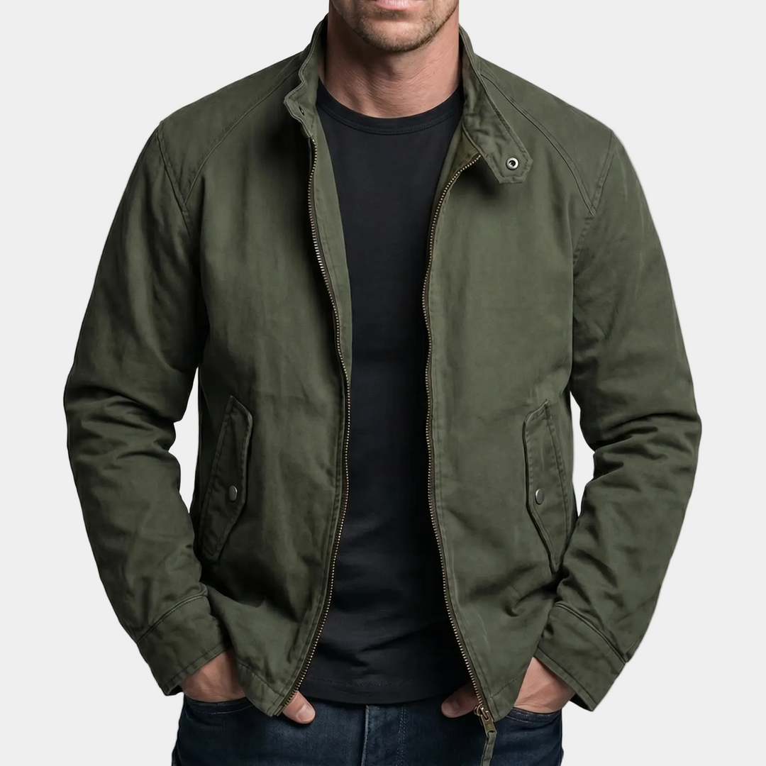 Dayton Vintage Cotton Zip-Up Jakke