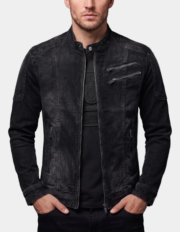 Montara Onyx – Sort Denim Jakke