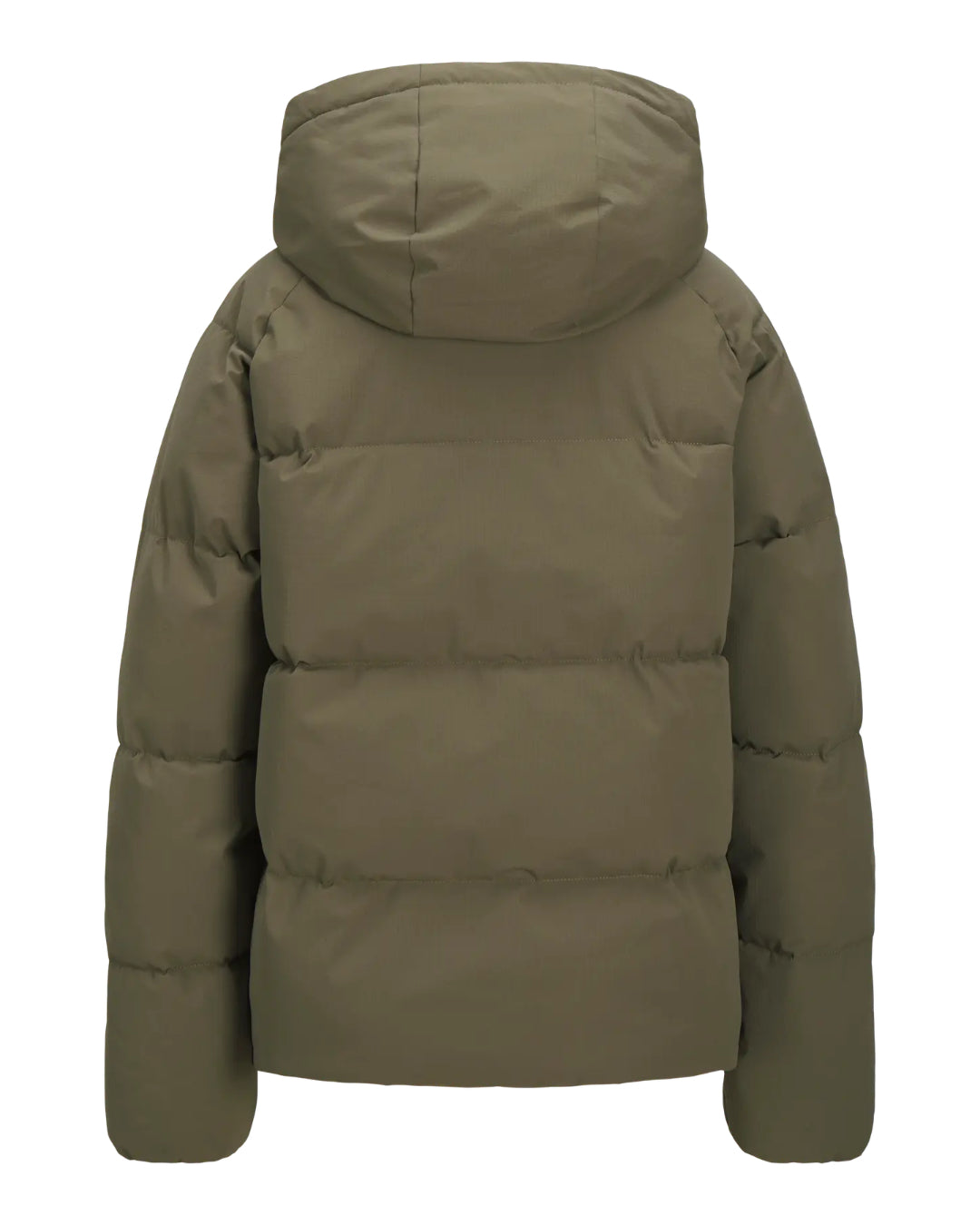 GLOBAL puffer jakke, kaki