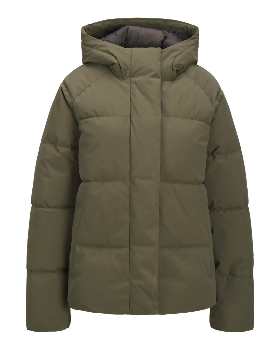 GLOBAL puffer jakke, kaki