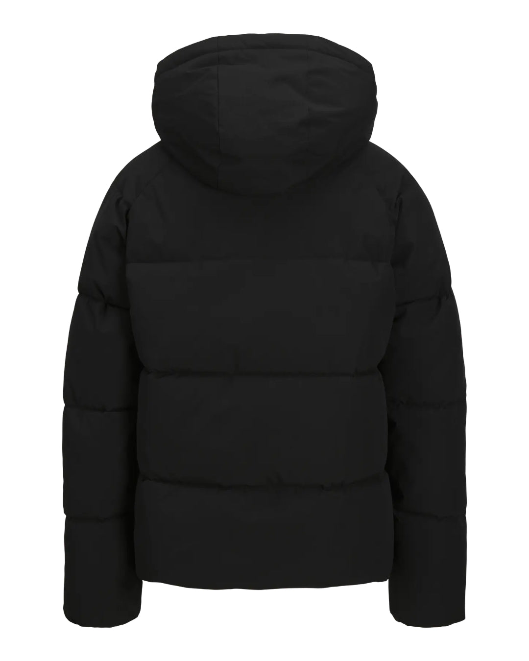 GLOBAL puffer jakke, sort