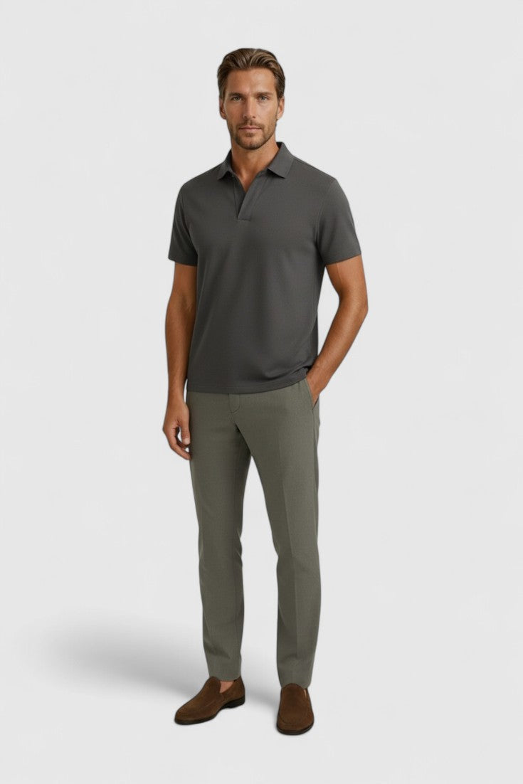 Polo Shirt Mænd i Teknisk Stof Slank Fit