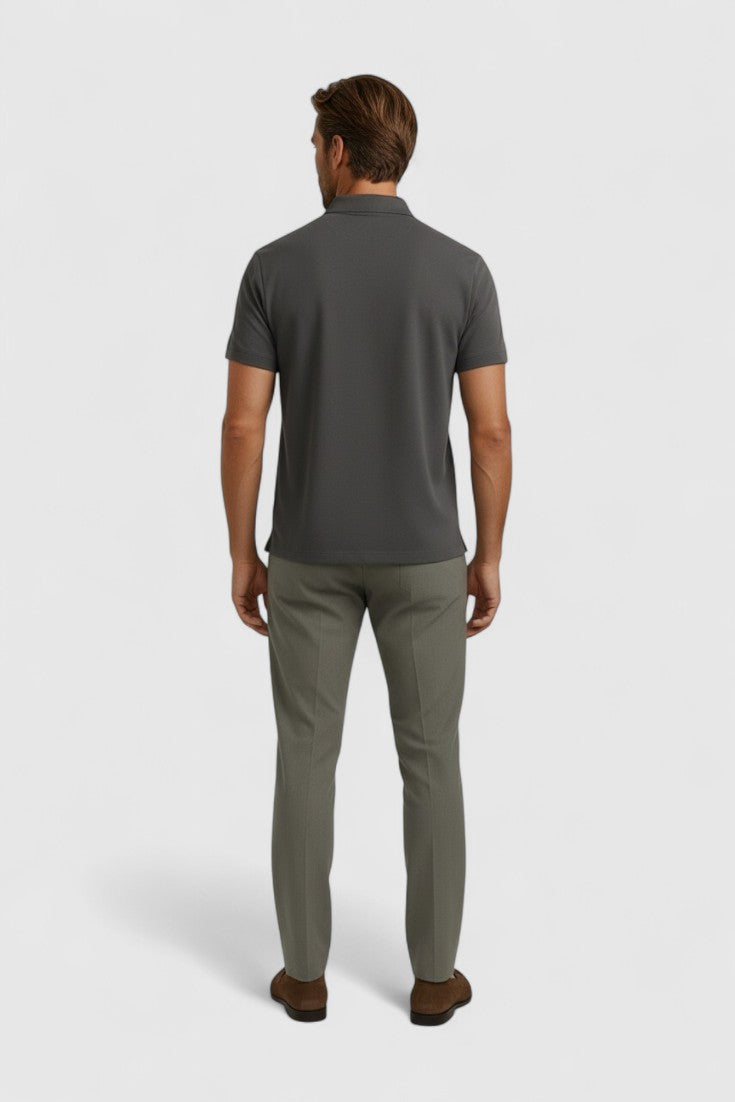 Polo Shirt Mænd i Teknisk Stof Slank Fit