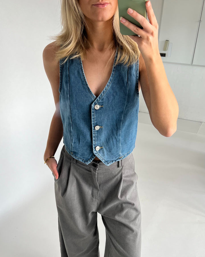 HADLEY vest, denim