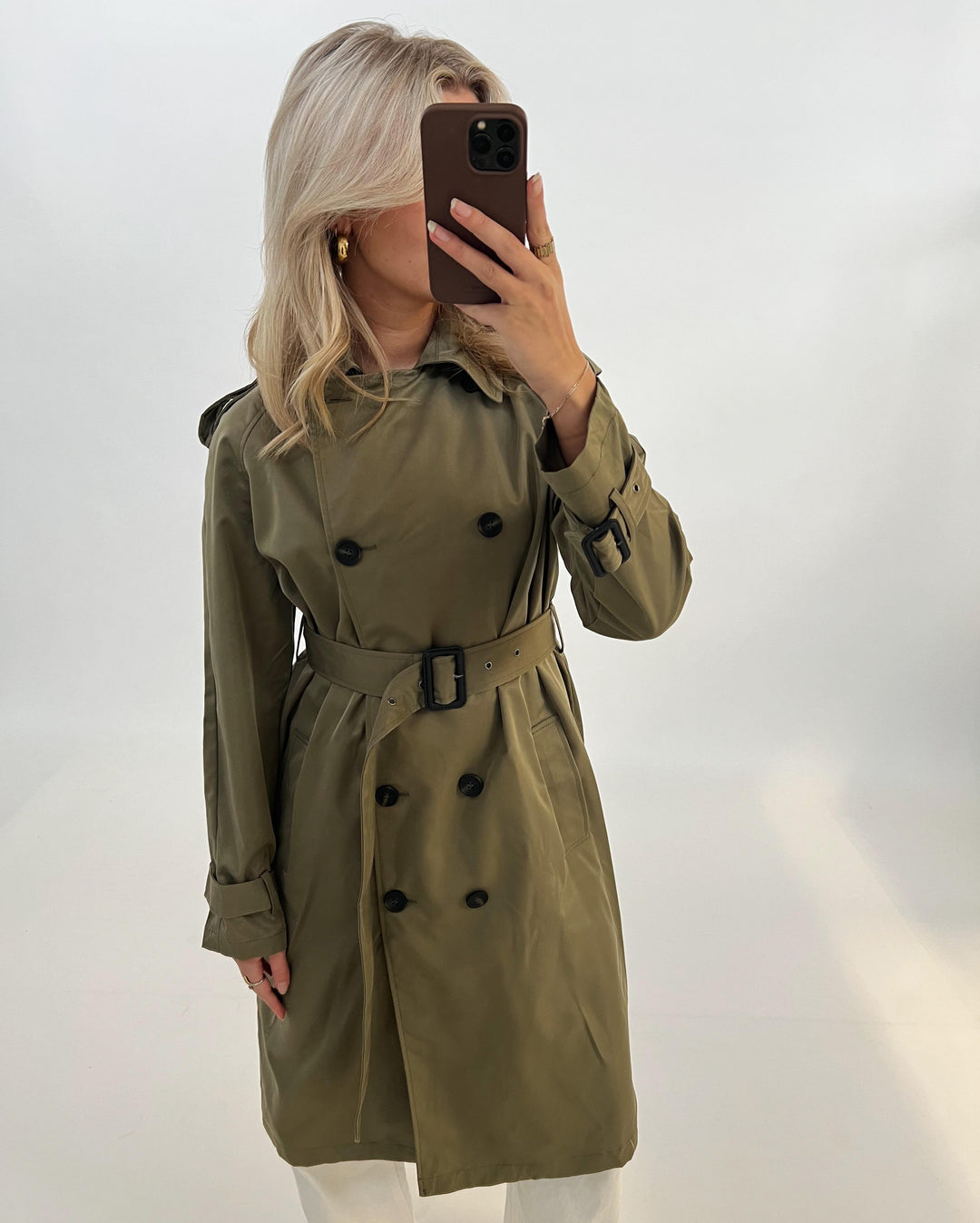 HEBA trenchcoat, kaki