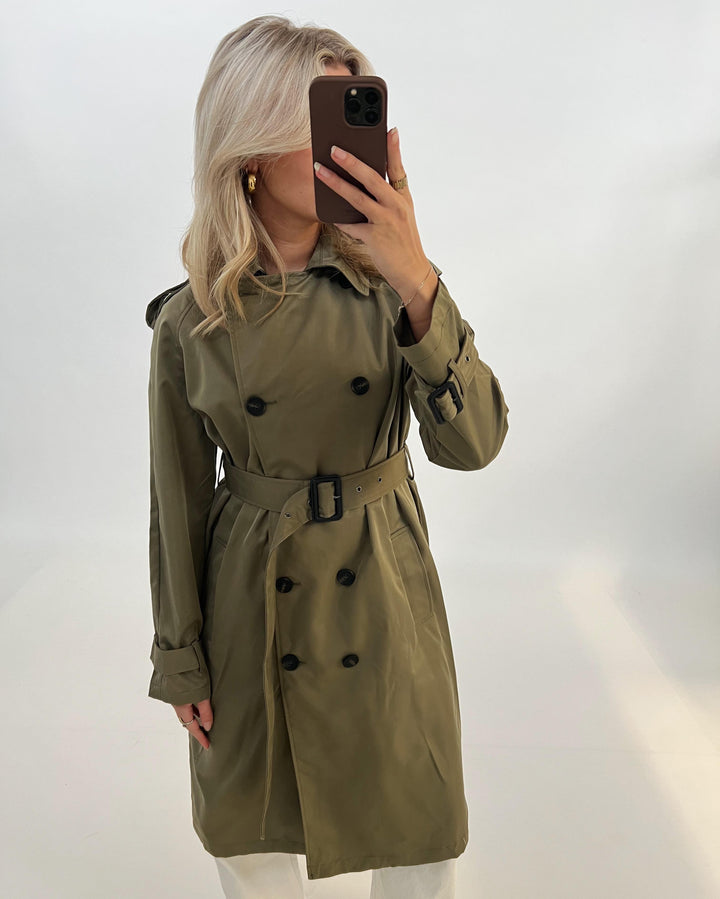 HEBA trenchcoat, kaki
