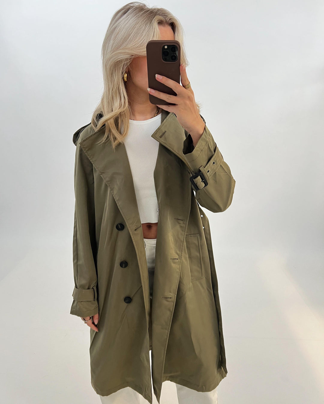 HEBA trenchcoat, kaki