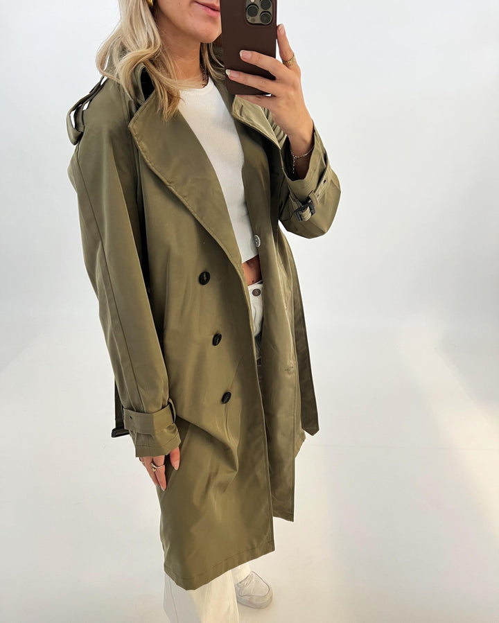 HEBA trenchcoat, kaki