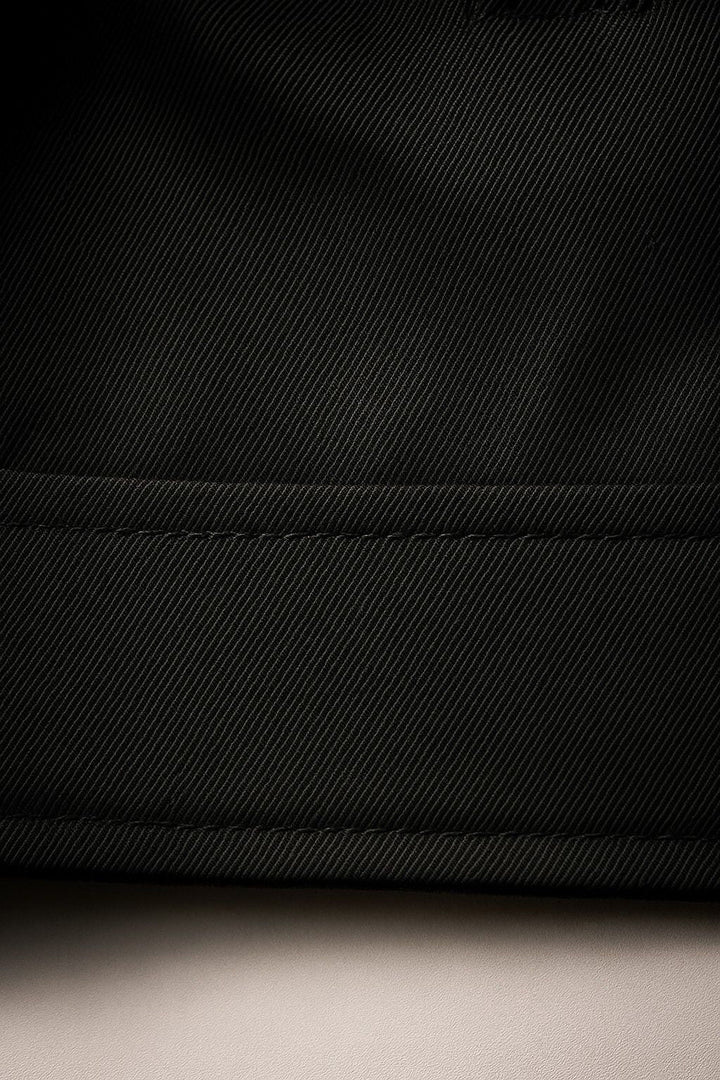 Letvægts Twill Jakke til Mænd – Sort – Regular Fit